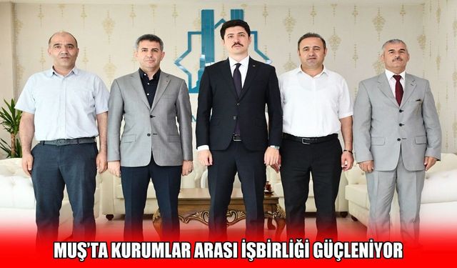 Muş İl Tarım Müdürü Gönç'ten Malazgirt Kaymakamı Kahraman'a ziyaret