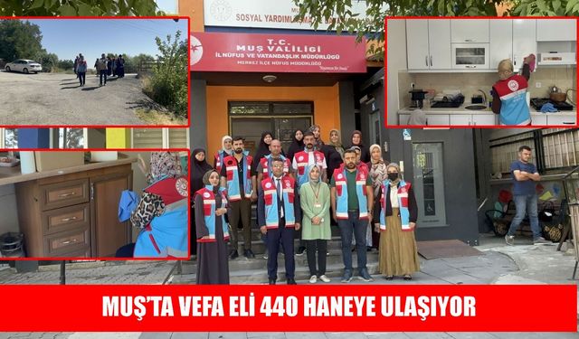 Muş’ta ‘Vefa Programı’ 440 haneye umut oldu