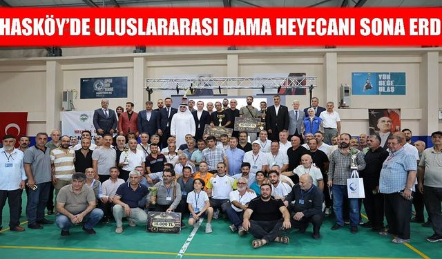 Hasköy’de Uluslararası Dama heyecanı ödül töreniyle sona erdi