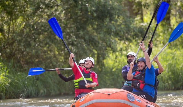Kars'ta çöplük alanı rafting kampına dönüştürüldü