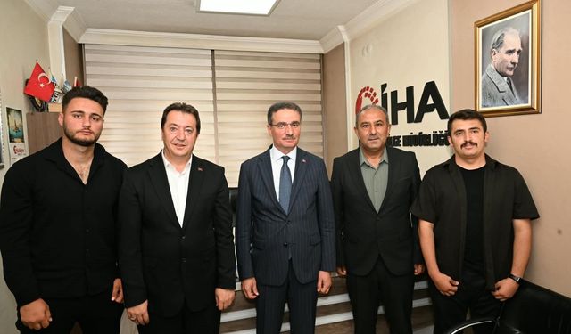 Vali Baruş’tan İHA Erzurum Bölge Müdürlüğü’ne ziyaret