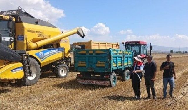Erzurum'da hasat dönemi denetimleri sürüyor