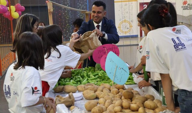Minik eller önce üretti, ardından hasat etti
