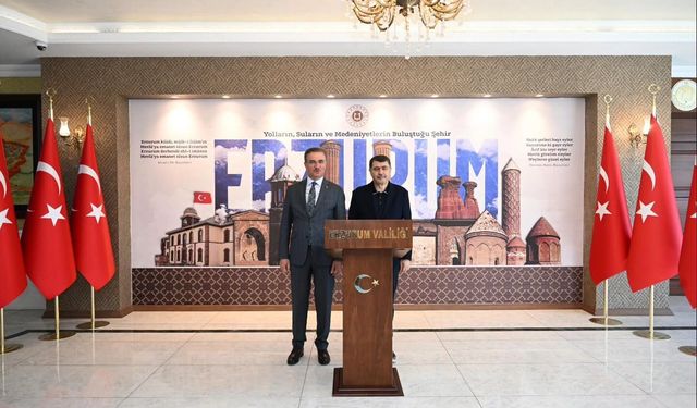Vasip Şahin’den Erzurum Valisi Aydın Baruş’a ziyaret