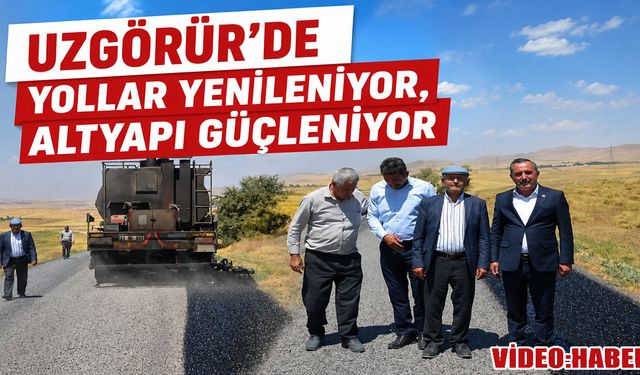 Bulanık’ın Uzgörür Beldesi'nde yol ve altyapı çalışmaları sürüyor