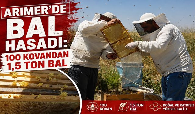 MAUN’DA bal hasadı: 100 kovandan 1,5 ton bal elde edildi