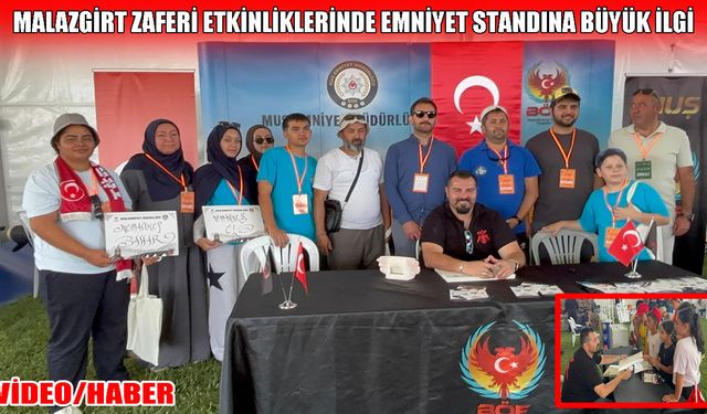 Muş Emniyeti’nden Malazgirt’te anlamlı etkinlik: Ziyaretçilerin isimleri sanata dönüştü