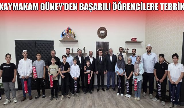 Hasköy Kaymakamı Güney, Kur’an kurslarının başarılı öğrencilerini ağırladı