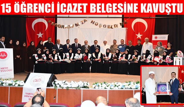 Varto’da ilk hafızlık icazet merasimi düzenlendi