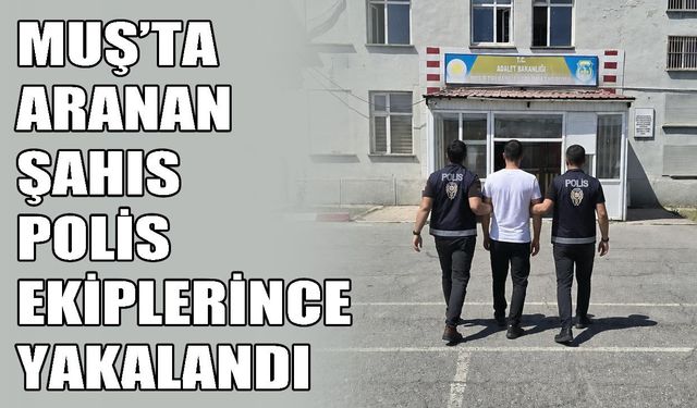 Muş’ta 2 yıl kesinleşmiş hapis cezası bulunan hükümlü yakalandı