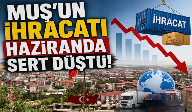 Muş’un ithalat ve ihracat dengesi değişti