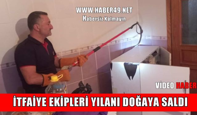 Muş’ta bir evde korkutan sürpriz