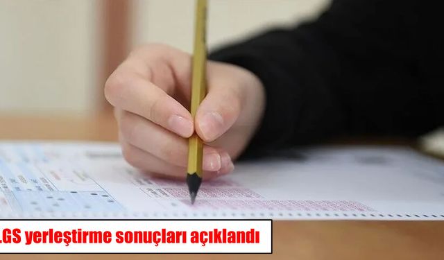 LGS yerleştirme sonuçları açıklandı