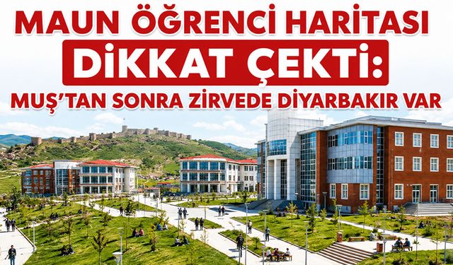 MAUN'un öğrenci haritası açıklandı: Muş'tan sonra en çok o il tercih ediyor!