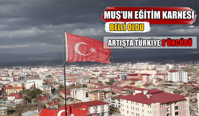 Muş eğitimde Türkiye ortalamasının gerisinde: Artışta Türkiye 3’üncüsü