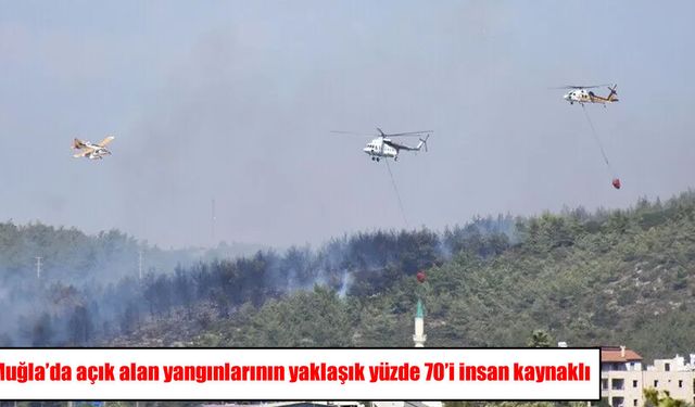 Muğla’da yangınların yüzde 70’i insan kaynaklı çıktı
