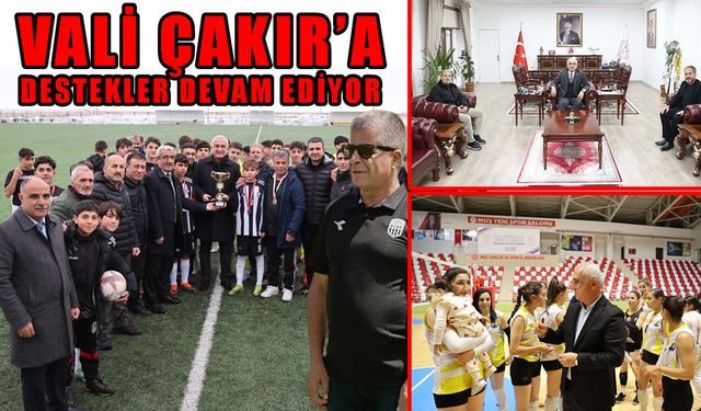 Muş’ta spor camiasından Vali Çakır’a tam destek