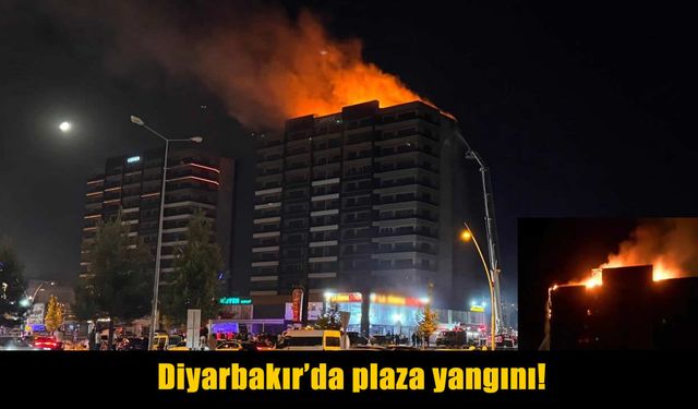 Son Dakika: Diyarbakır Kayapınar’da Plaza yangını!