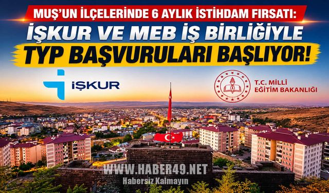 Malazgirt, Bulanık, Varto, Hasköy ve Korkut’ta 289 kişiye geçici istihdam imkânı
