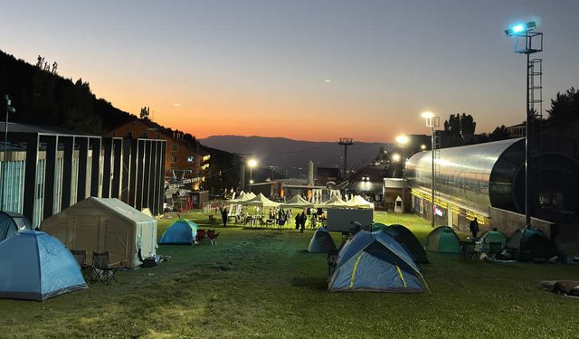 Gez palandöken şenlikleri, kamp ve doğa tutkunlarını buluşturdu