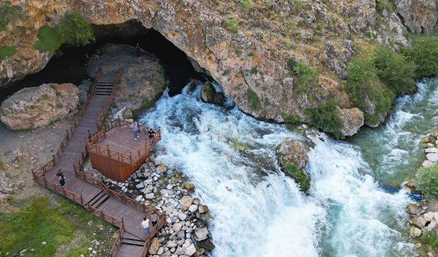 Bahçesaray’da gür akan sular yaban hayatına can veriyor