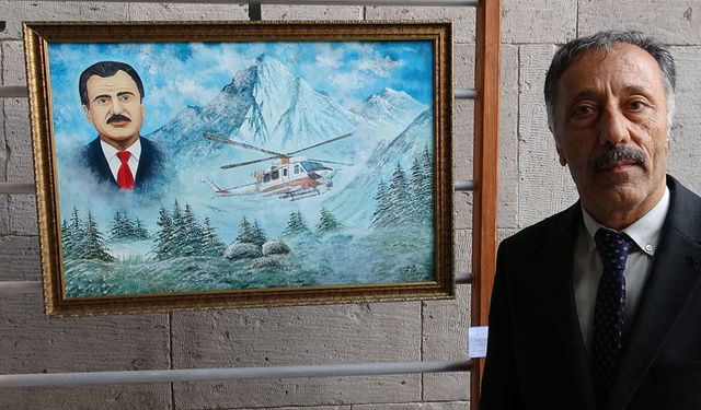 Muhsin Yazıcıoğlu'nun hatırası yağlı boya tabloda yaşatılıyor