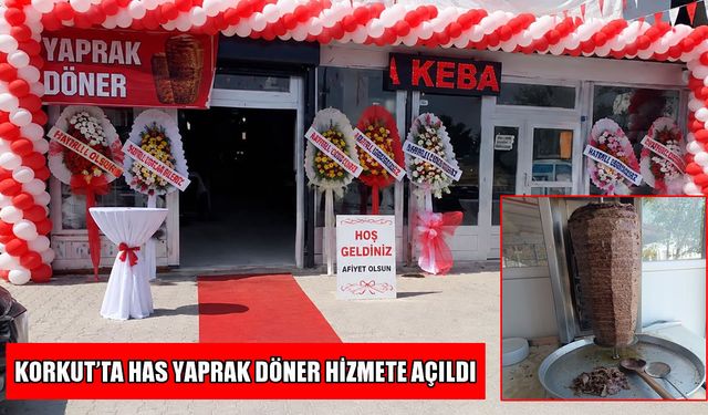 Korkut’un ilk döner salonu açıldı