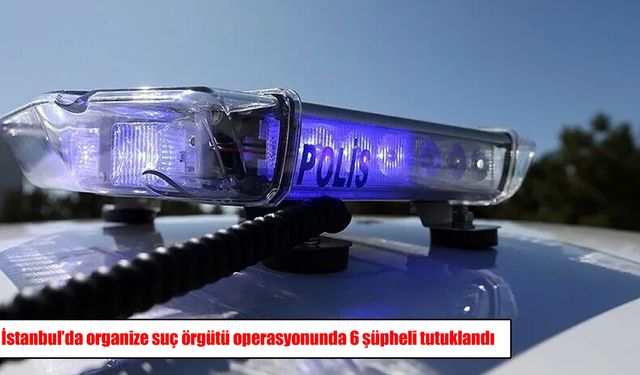 İstanbul’da organize suç örgütüne operasyon: Örgüt elebaşı dahil 6 tutuklama