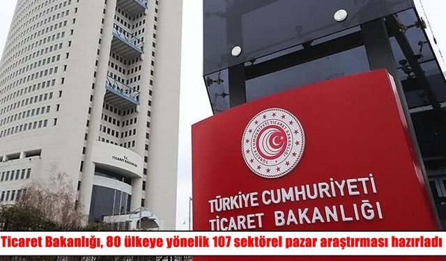 Ticaret Bakanlığı duyurdu: 80 ülkeye yönelik 107 sektörel pazar araştırması hazırlandı