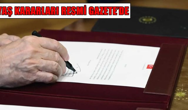Yüksek Askeri Şura kararları Resmi Gazete’de yayımlandı