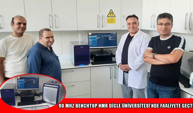 Dicle Üniversitesi'nden bilim dünyasında bir ilk: 90 MHz Benchtop NMR dönemi başladı