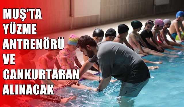 Muş’ta yüzme antrenörü ve cankurtaran alımı yapılacak
