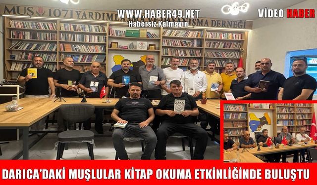 Darıca Muş Derneği’nden kitap okuma etkinliği