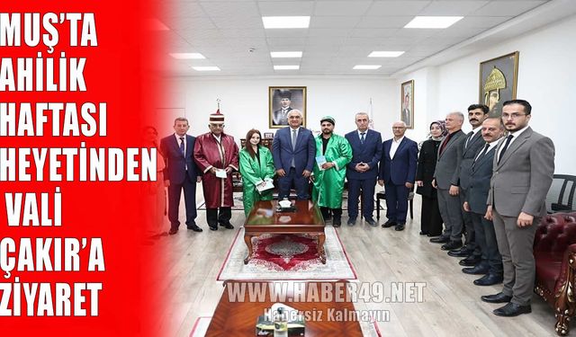 Muş’ta yılın ahisi, kalfası ve çırağına Vali Çakır’dan ödül