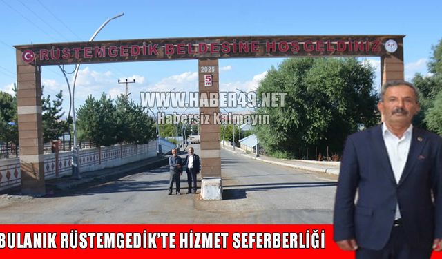 Rüstemgedik’in altyapısı yenileniyor