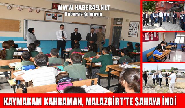 Malazgirt Kaymakamı Kahraman, vatandaşların talep ve önerilerini dinledi