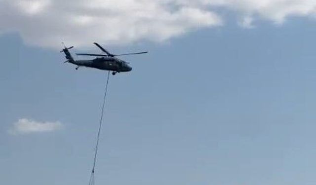 Elazığ'daki orman yangınına havadan müdahale başladı