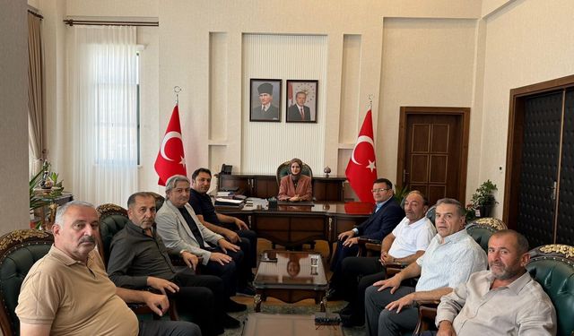 Kuluncak Belediye Başkanı Cengiz’den Kaymakam Bayguş’a ziyaret