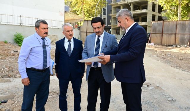 Başkan Taşkın, yapımı tamamlanmak üzere olan aşevini inceledi