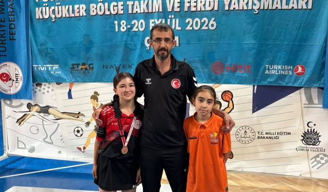 Erzincanlı sporcu Zeynep Güler masa tenisinde bölge ikincisi oldu