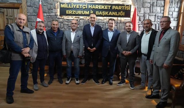 MHP Erzurum İl Başkanı Yurdagül'e ziyaret