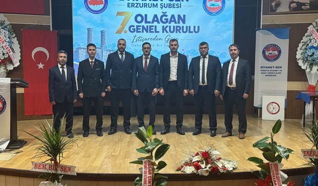 Diyanet-Sen Erzurum'da 7. Olağan Genel Kurul gerçekleştirildi