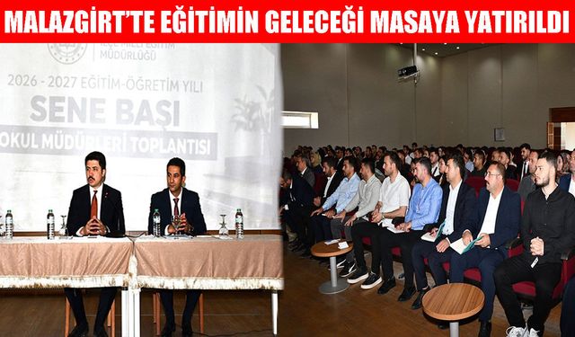 Malazgirt Kaymakamı Kahraman, okul müdürleriyle bir araya geldi