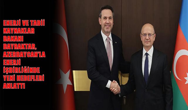 Türkiye ve Azerbaycan elektrik alanında üç büyük projeyi konuşuyor