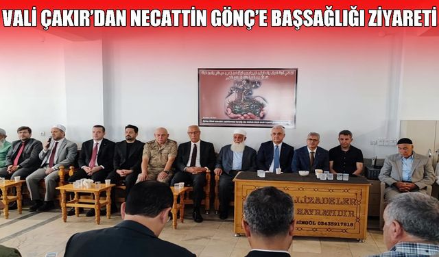 Muş Valisi Çakır’dan İl Müdürü Gönç’e Bingöl’de taziye ziyareti