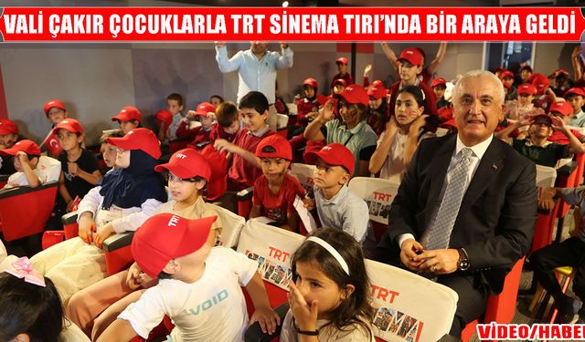 Muş Valisi Çakır, TRT Sinema Tırı’nda çocuklarla buluştu