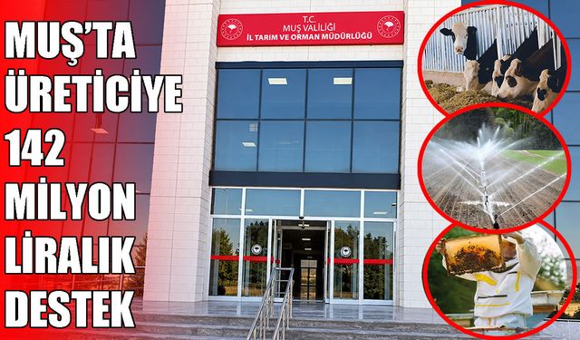 Muş Ovası’na 142 milyon liralık dev destek: 75 proje hibe alacak