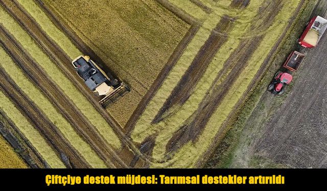 Bitkisel ve hayvansal üretimde destek tutarları artırıldı