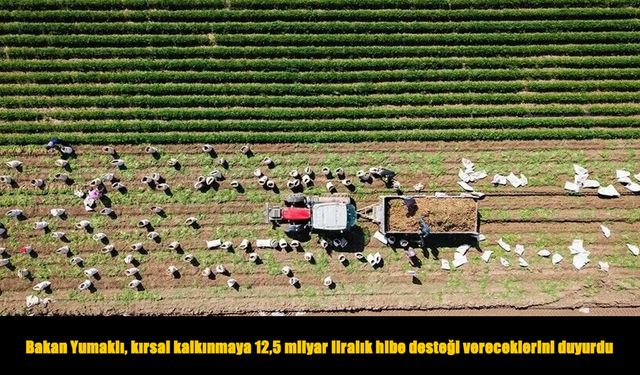 Kırsal kalkınmaya 12,5 milyar liralık hibe desteği