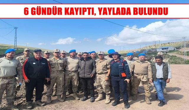 Ardahan’da 6 gündür kayıp olan şahıs yaylada bulundu